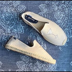 Soludos martini canvas slip on